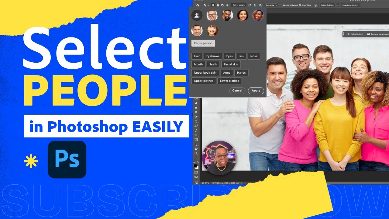 Select People and Their Features in Photoshop! (Hair, Eyes, Clothes &mdash; All in One Click!)