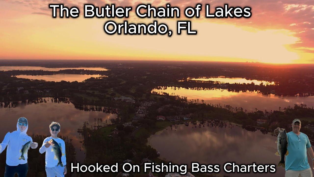 Orlando Florida Bass Fishing on the Butler Chain Of Lakes with Hooked On Fishing Bass Charters
