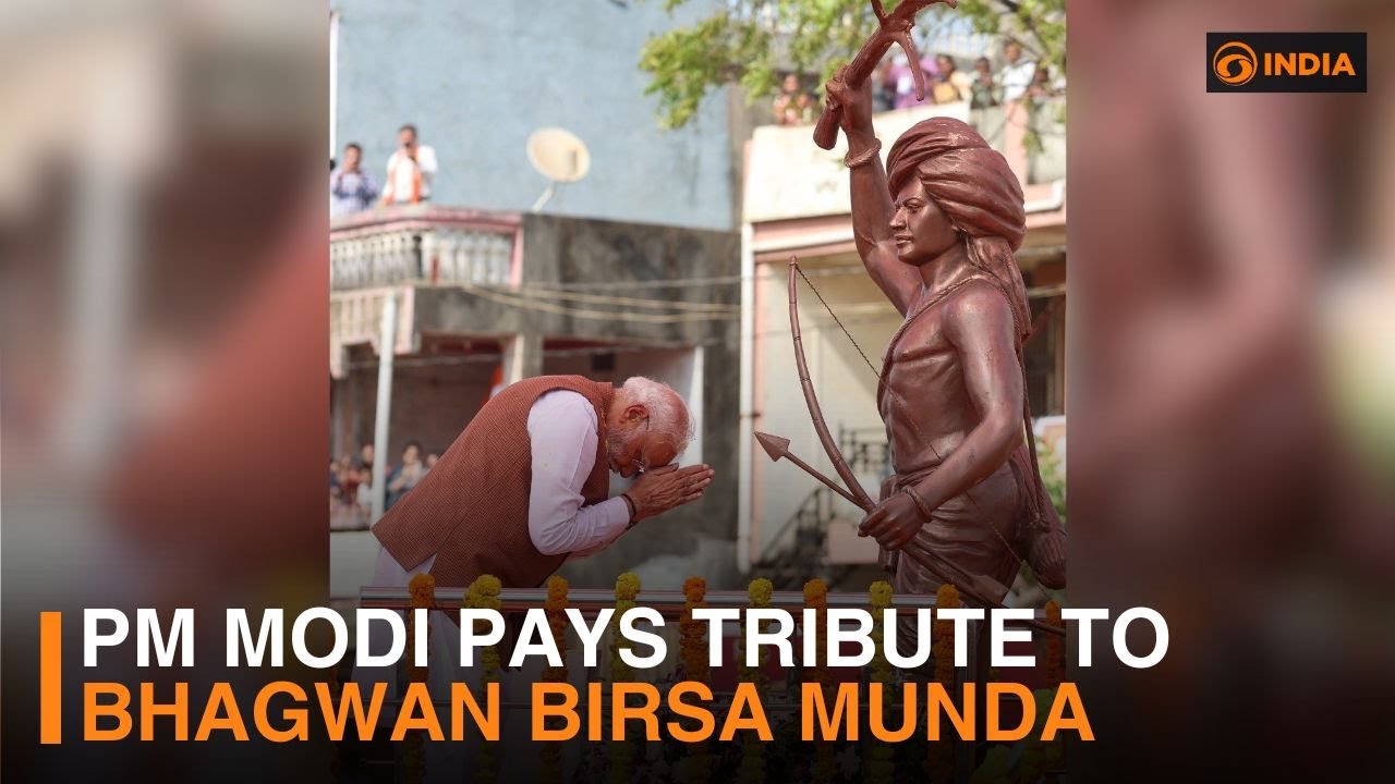 PM Modi pays tribute to Bhagwan Birsa Munda on 150th birth anniversary