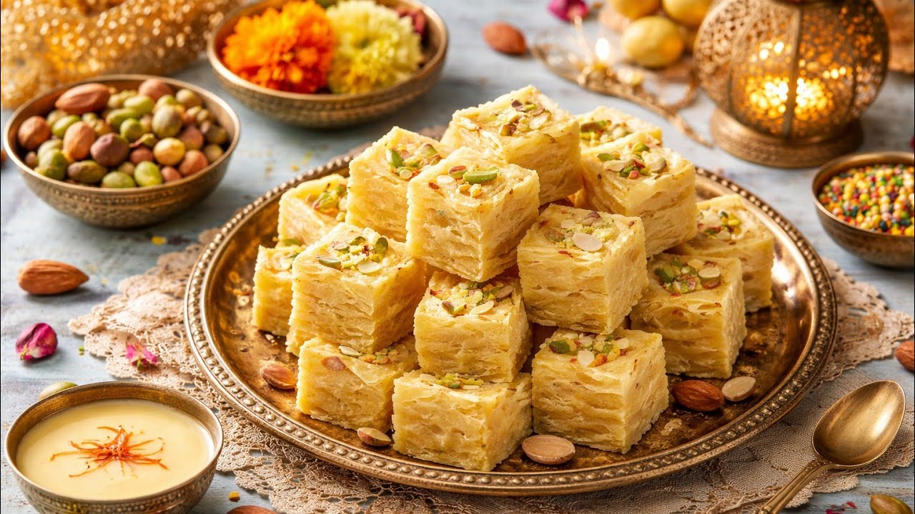 soan papdi recipe cook with Mamta is live