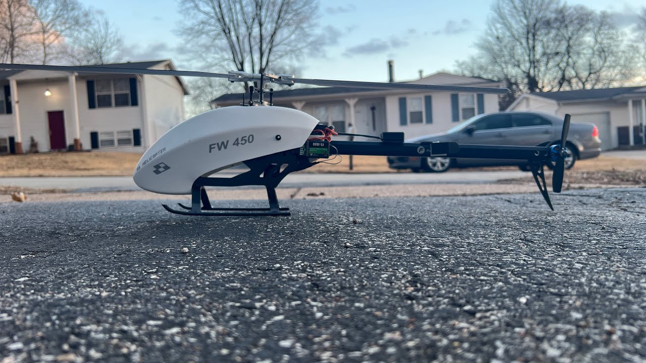 FlyWing FW450 Tail Motor Mod Setup and Test Flight