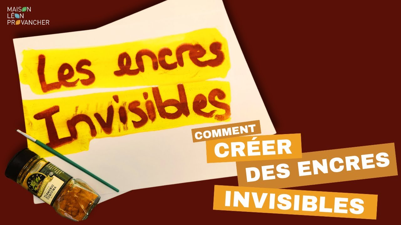 Comment faire des encres invisibles?