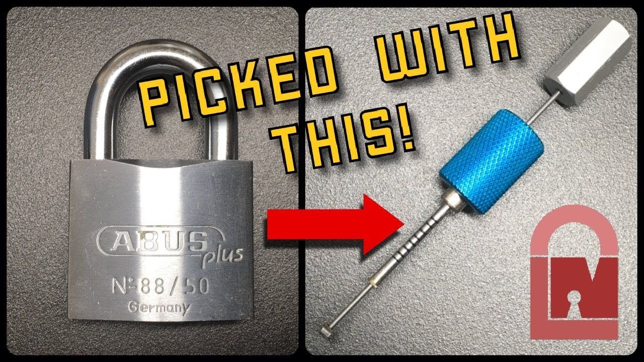 Abus PLUS 88/50 Padlock Picked Blind + Cutaway View