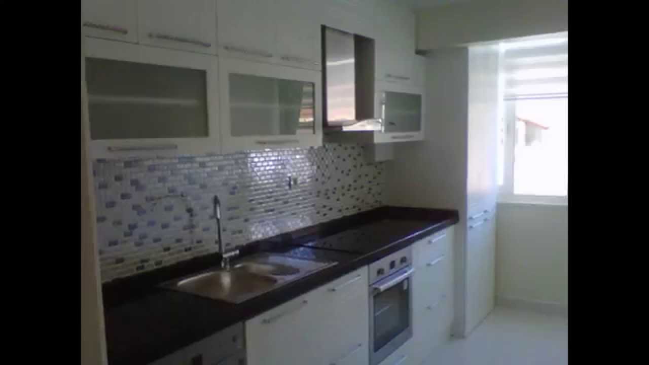 Siyah Beyaz Mutfak Dolapları  Modelleri