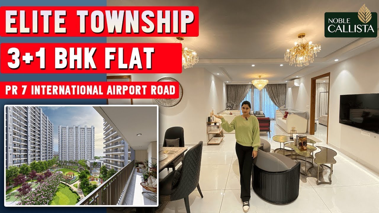 Luxurious 3BHK Apartments at NOBEL CALISTA Mohali   PR7 Airport Road Living
