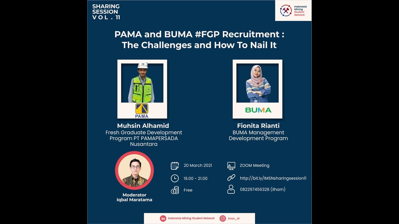 Pemaparan 2: Fresh Graduate Development Program oleh Bang Muhsin
