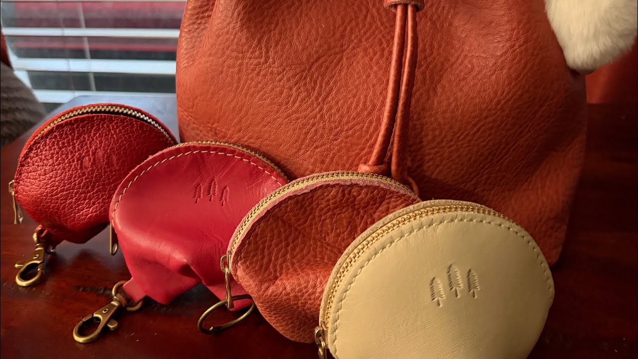 Portland Leather Small Bucket Watermelon 