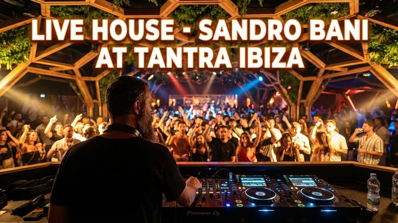 House Anthem Ibiza - Sandro Bani live in Tantra Ibiza - August 25, 2024 #dj #classichouse #insta360
