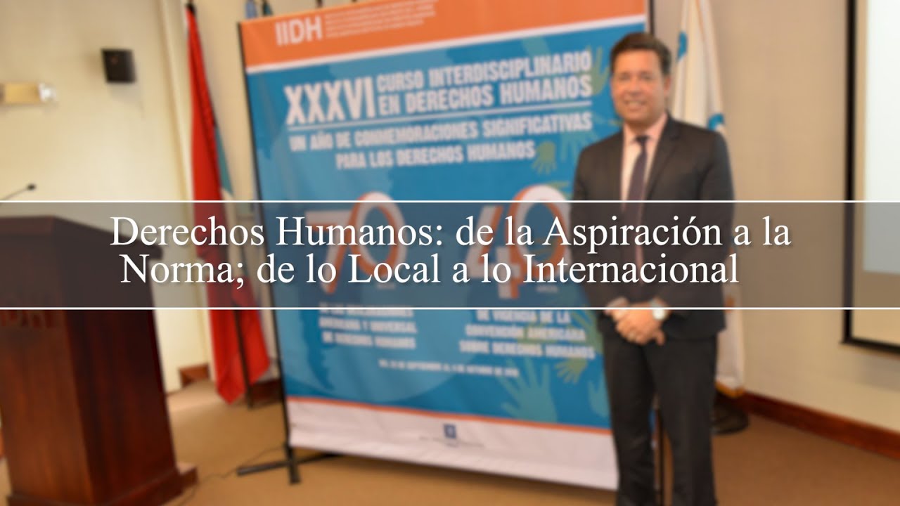 De la Aspiración a la Norma; de lo Local a lo Internacional - José Thompson J.