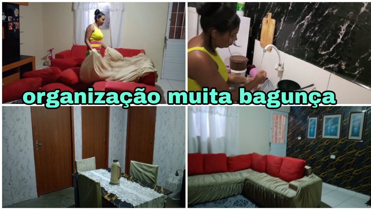 Faxina na sala tinha muito prato sujo 
