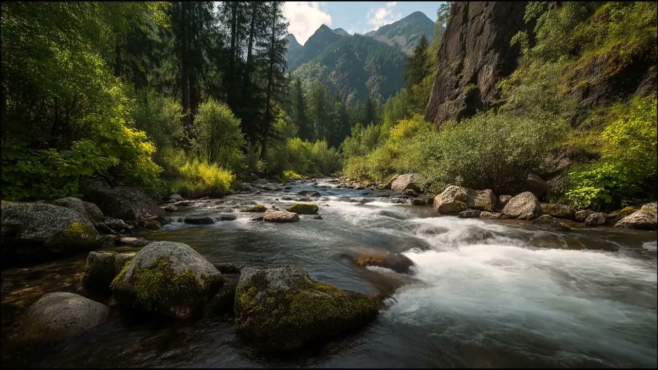Calm Forest Stream Sounds | Nature Ambience for Deep Sleep & Focus (3 HOURS)