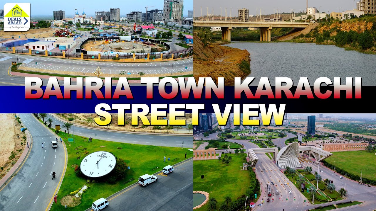 Bahria Town Street View | Beautiful Places In Bahria Town Karachi | Bahria Town Drone View