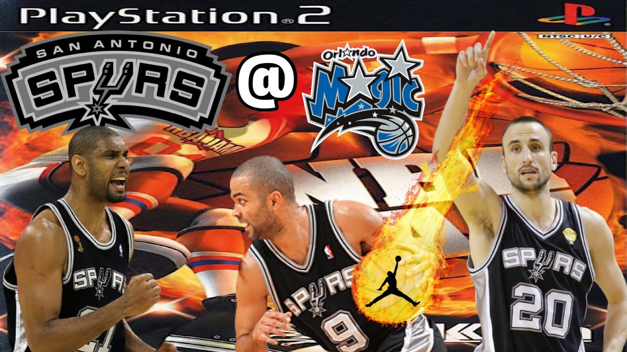 NBA Jam PS2 Gameplay - Jam Tournament (Spurs @ Magic) 20+ Threes