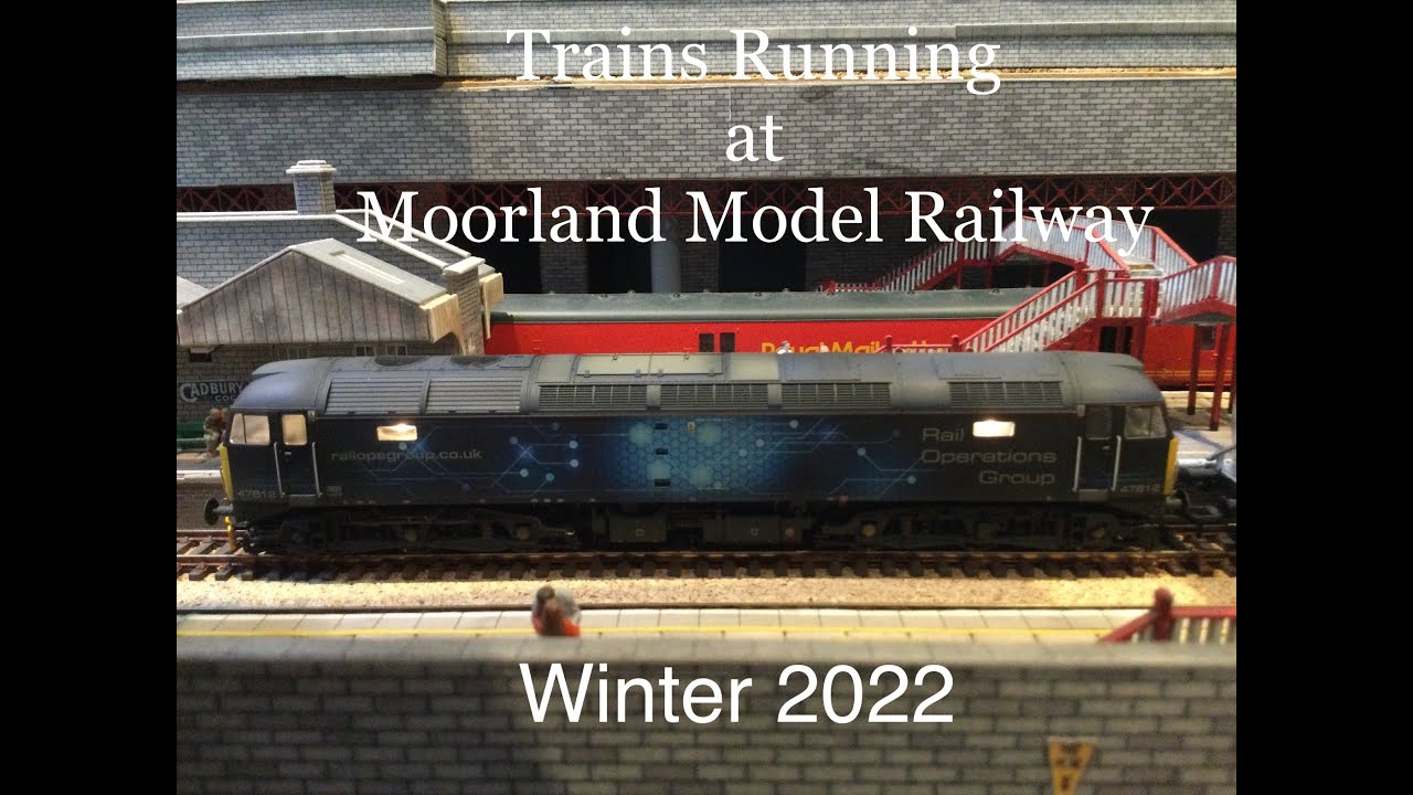 Trains Running on Moorland Model Railway Winter 2022