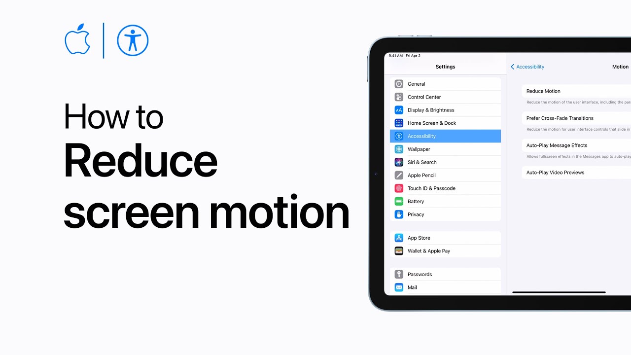 How to reduce screen motion on iPhone, iPad, and iPod touch &mdash; Apple Support