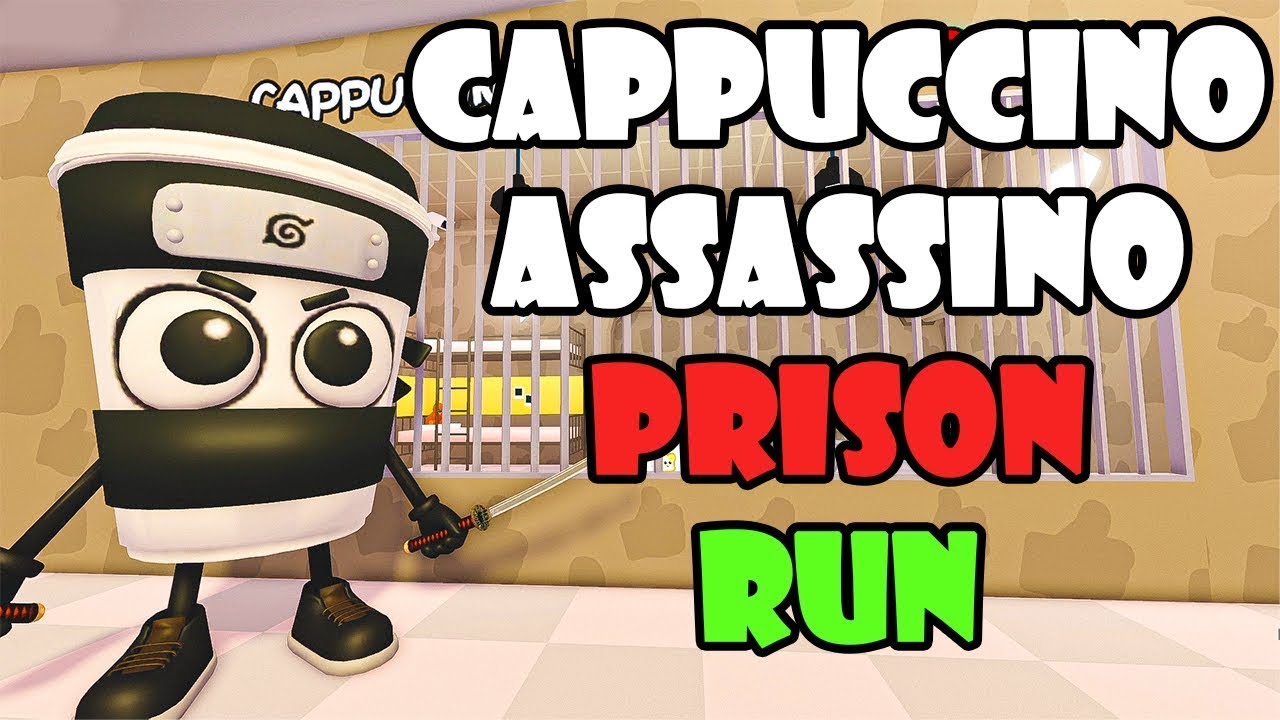 CAPPUCCINO ASSASSINO PRISON RUN! Roblox Obby Gameplay Walkthrough No Death 4k