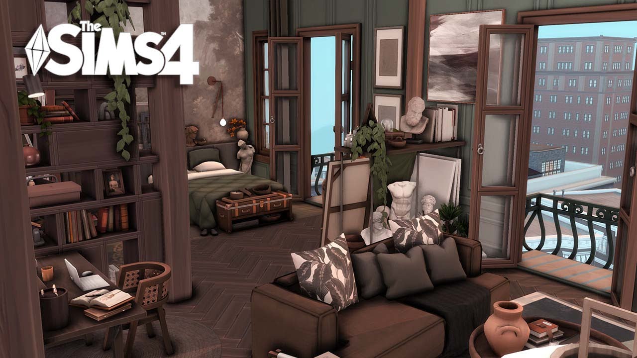 Artist's Apartment / The Sims 4 Apartment Renovation/ Speed Build