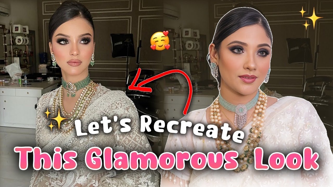 Extra Glam Makeup 4 Brown Skin makeup |Get ready with me || 🩷🔗