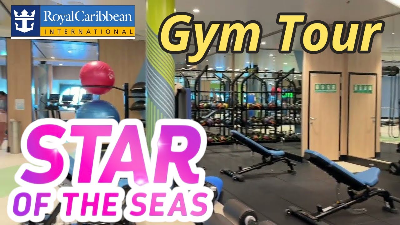 Star of The Seas Gym Walk Through Tour Royal Caribbean Cruise Ship, it's Huge! 