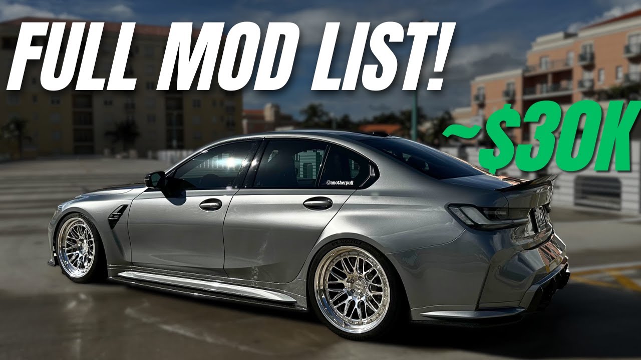 СБОРКА BMW G80 M3 ЗА 20 МИНУТ! ПОЛНЫЙ СПИСОК МОДИФИКАЦИЙ