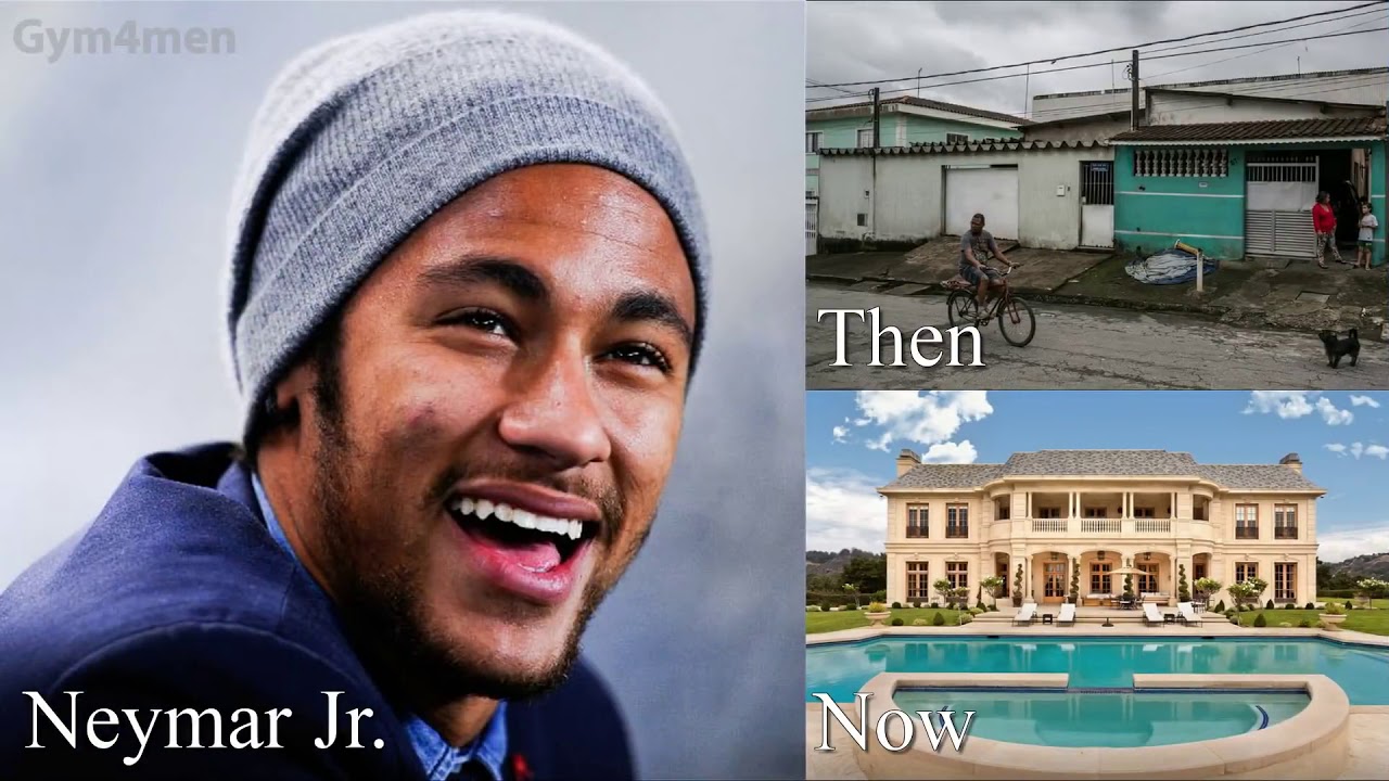 10 Footballers Houses   Then and Now   Ronaldo, Neymar, Messi,    etc