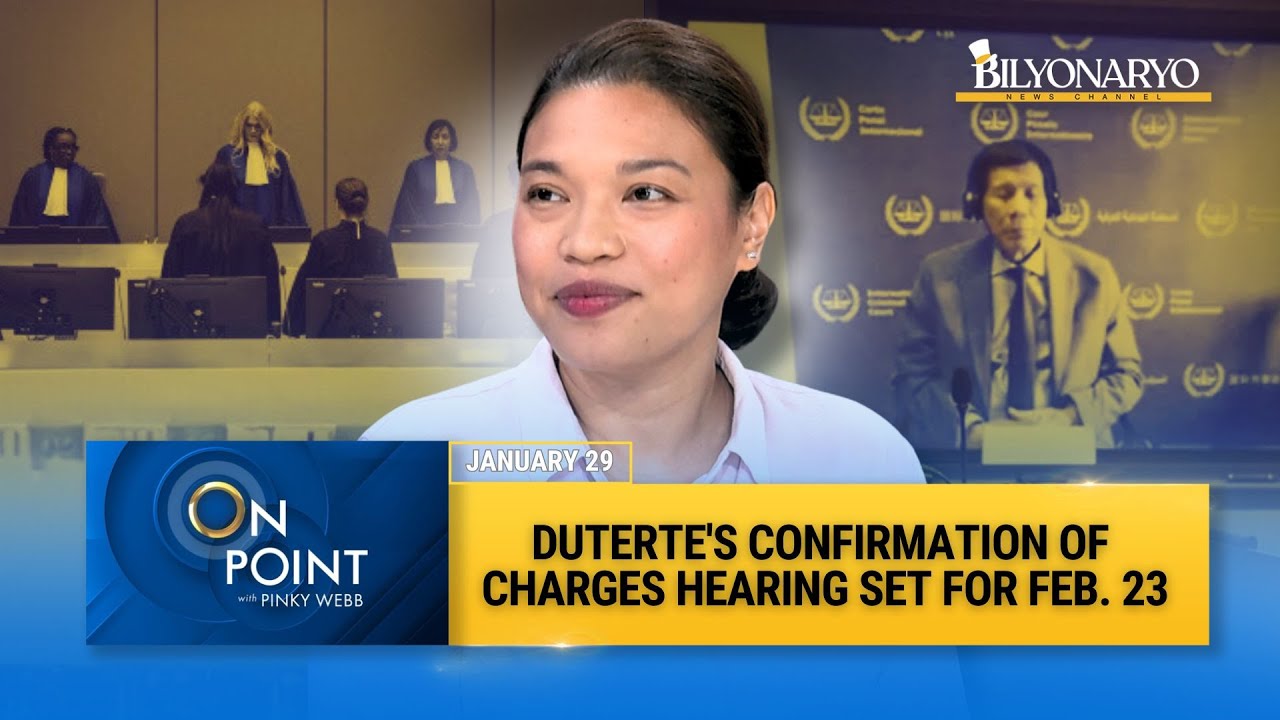 On Point: ICC: Duterte fit to stand trial, confirmation of charges set on Feb. 23 | Kristina Conti
