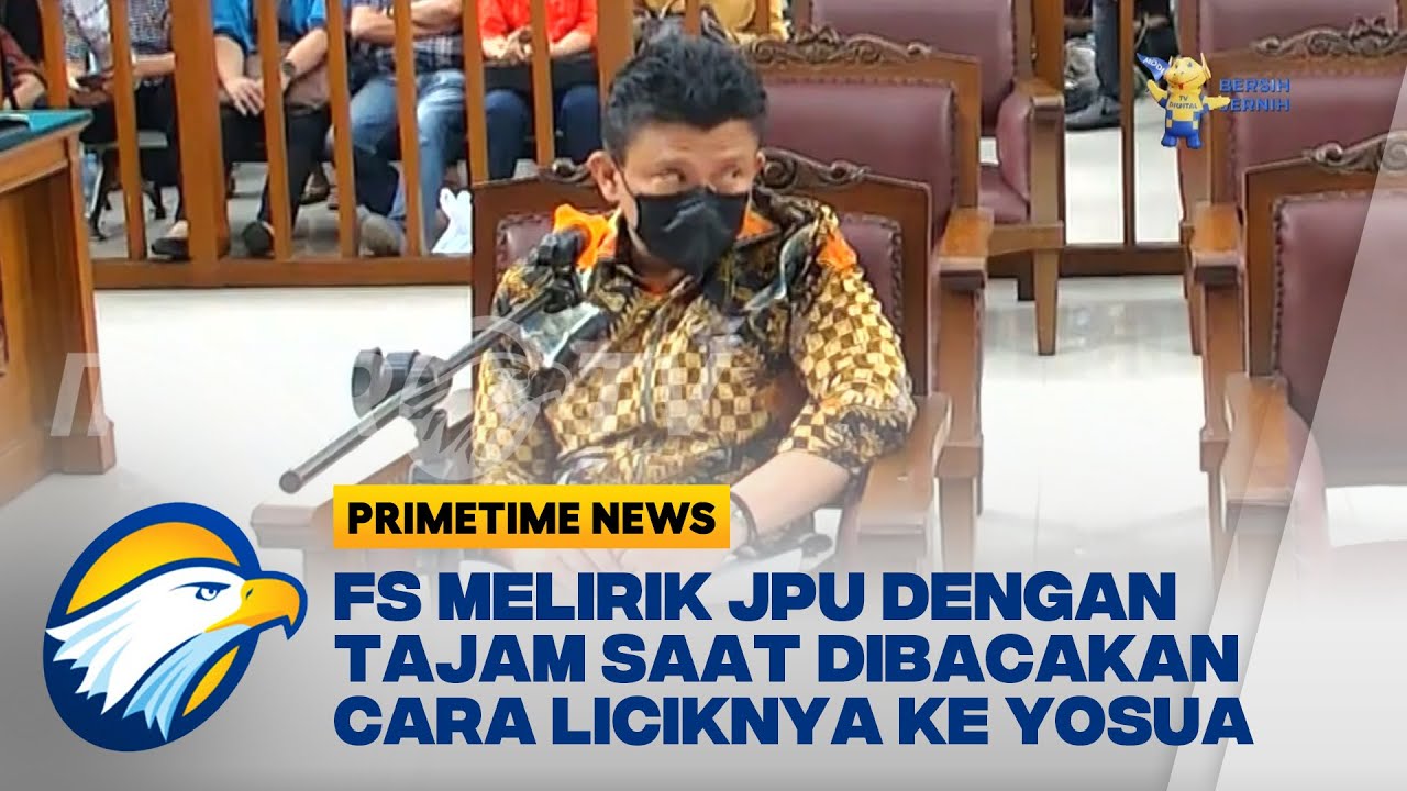 GERAK-GERIK FERDY SAMBO SAAT JPU BACAKAN DAKWAAN