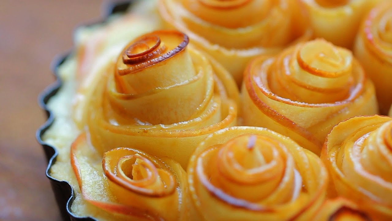 Rose apple tart recipe - mother's day