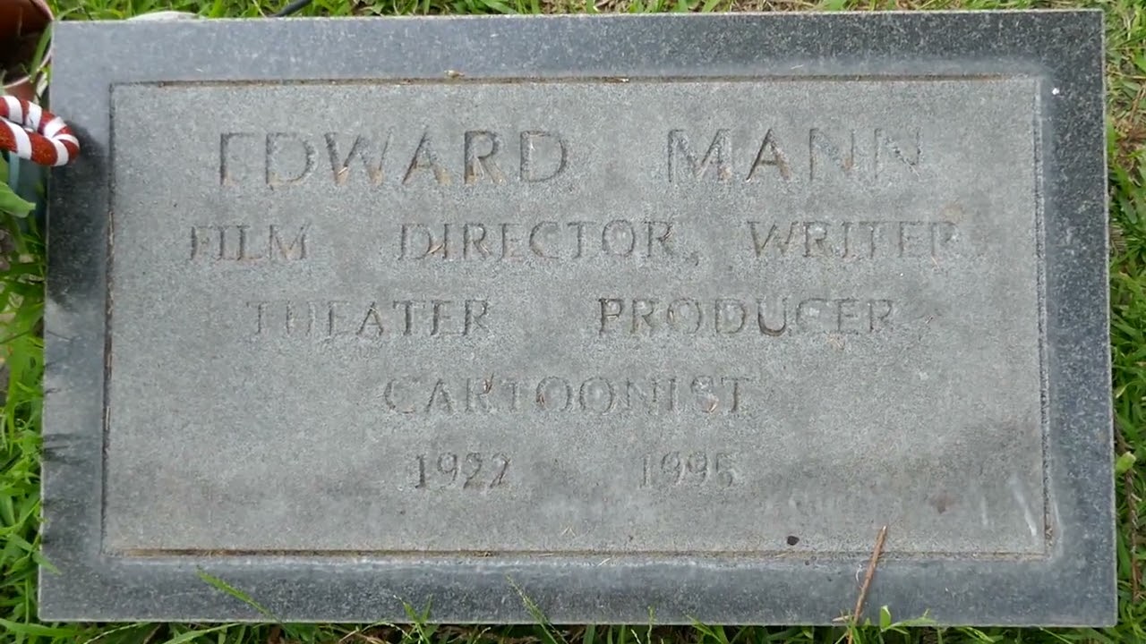 Director Producer Cartoonist Edward Mann Grave Hollywood Forever Cemetery LA CA USA April 29, 2023