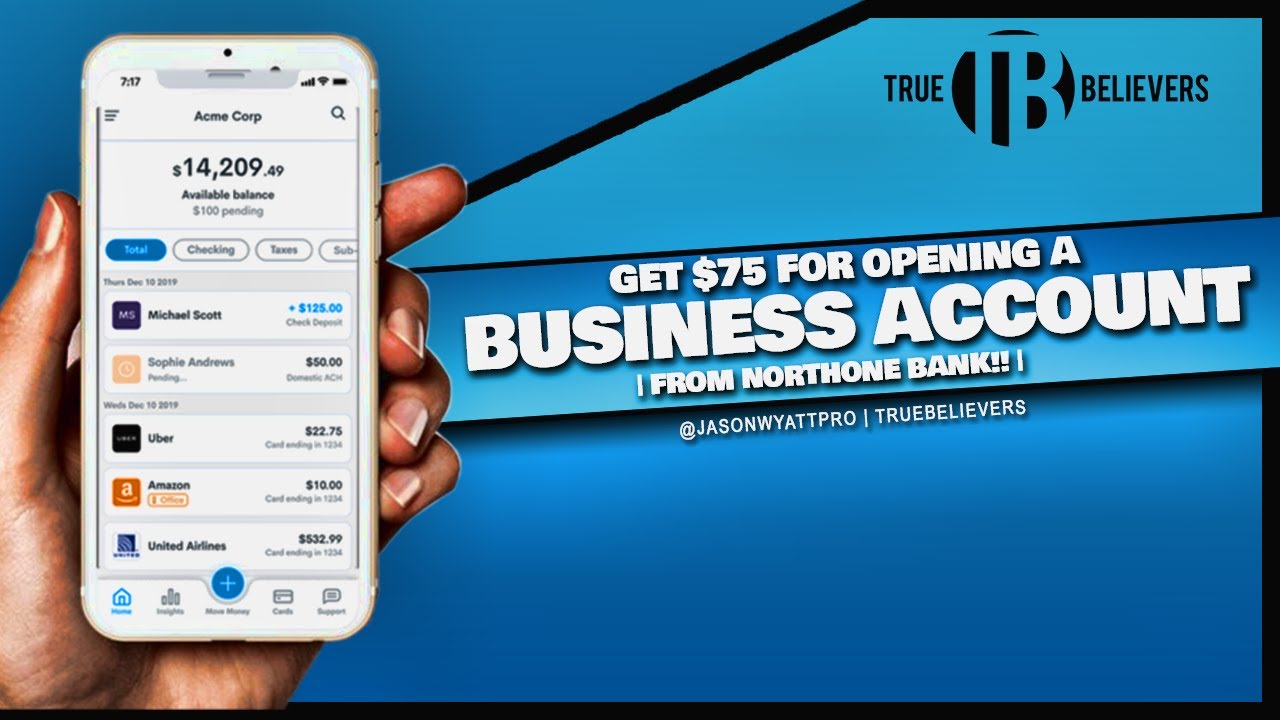 Get $75 for Opening a Business Account | NorthOne Bank