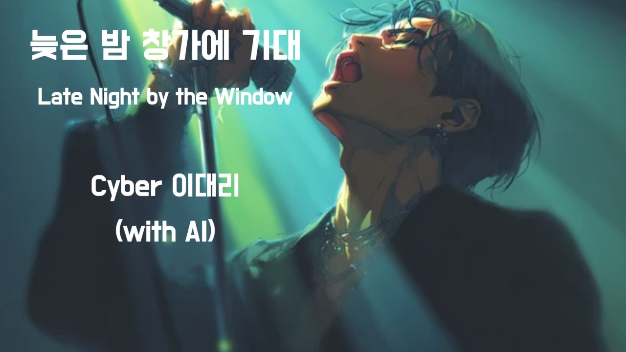 늦은 밤 창가에 기대 Late Night by the Window - Cyber 이대리 (with AI)