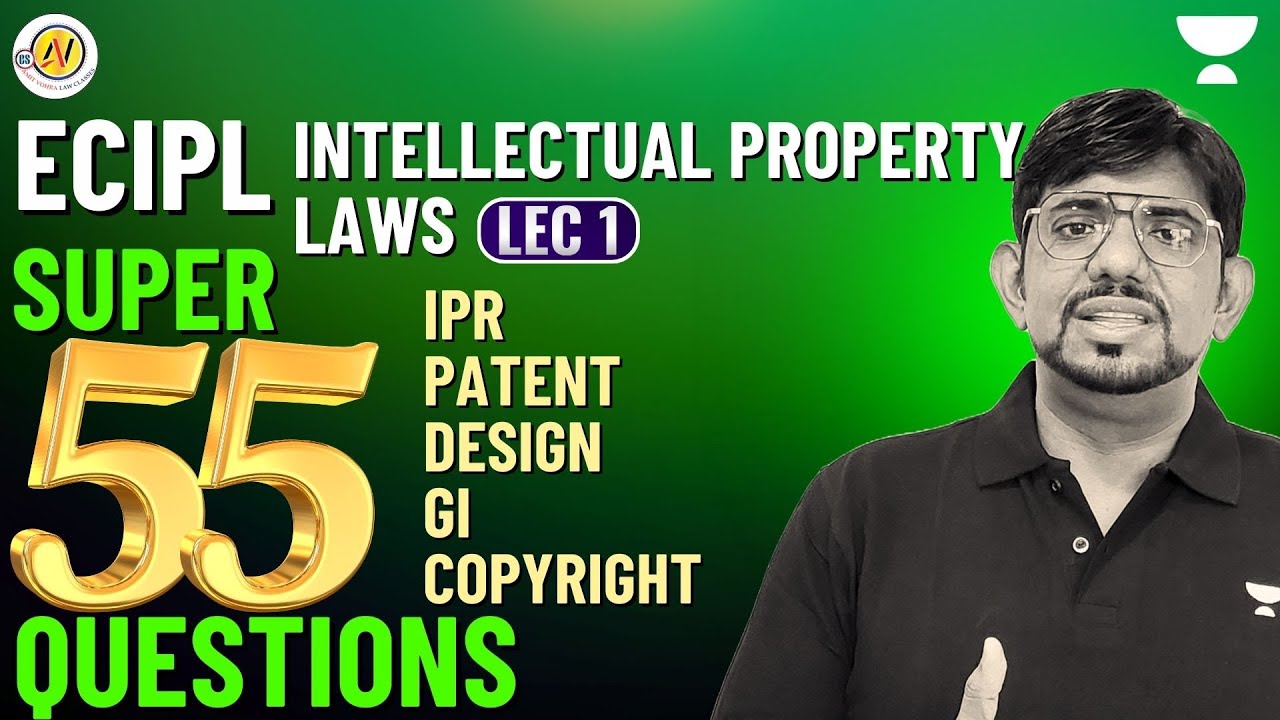 INTELLECTUAL PROPERTY LAWS CS Executive Past Year Exam Ques CS Amit Vohra 