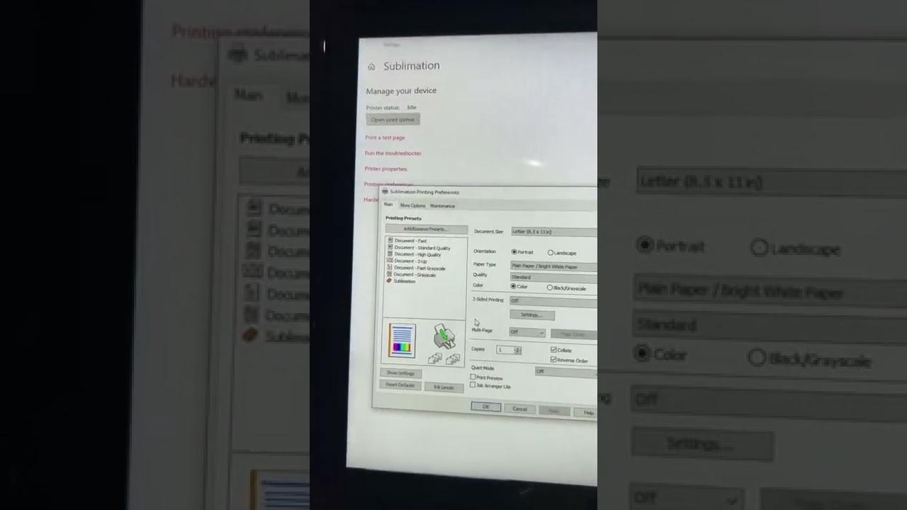 Setting up your Epson Ecotank for vibrant colors and mirror prints