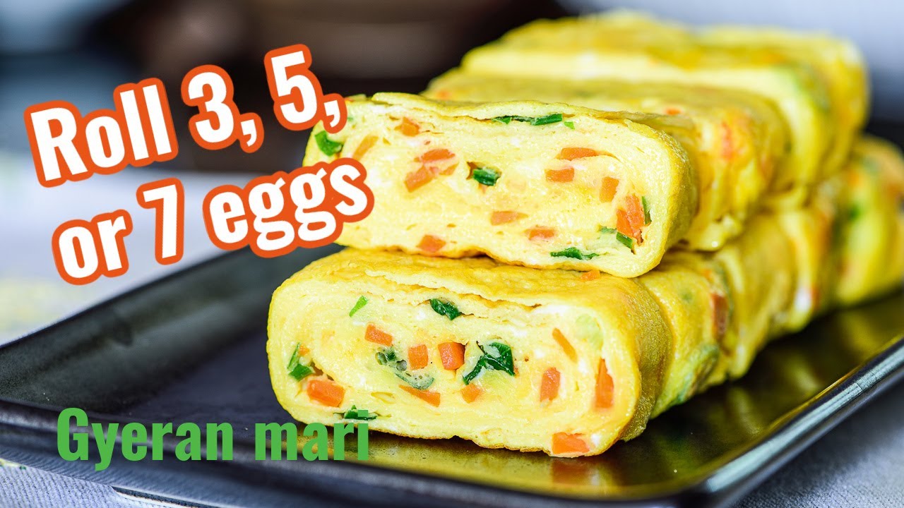 Korean Egg Roll - Gyeran Mari (계란말이)