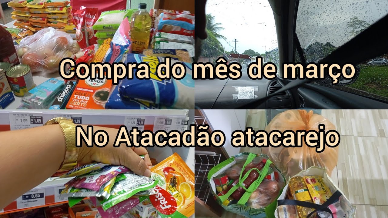 Compras de mês de março no Atacadão atacarejo meu congelador e pegueno🥺