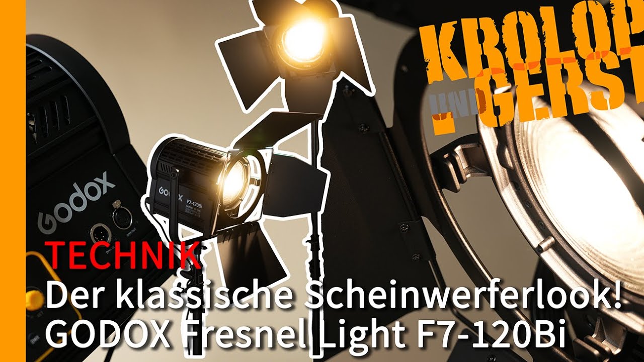Scheinwerferlook? Der Ultra- Klassiker! GODOX Fresnel Light F7-120Bi 📷 Krolop&Gerst