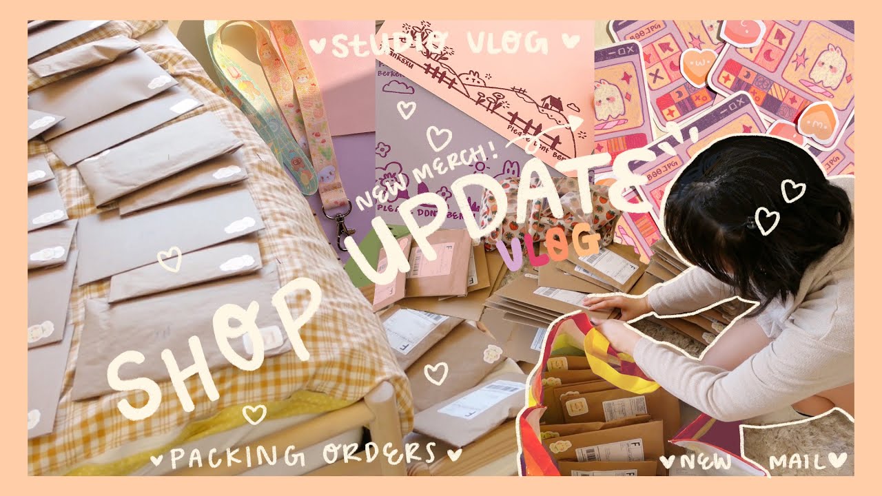 Studio Vlog✦SHOP UPDATE! Making Heart Day Cards, Full Inventory Count & Life in Between~