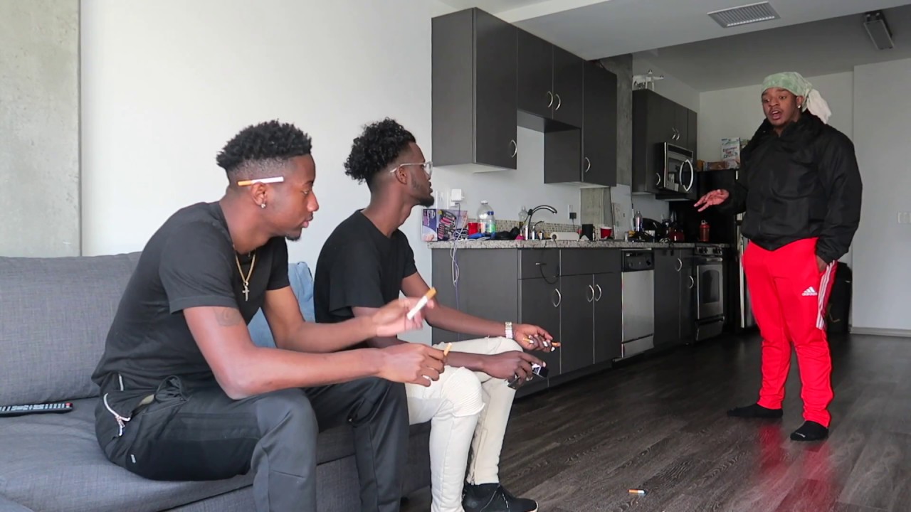 SMOKING IN OUR HOUSE PRANK ON POUDII !!! ** HE GETS MAD**
