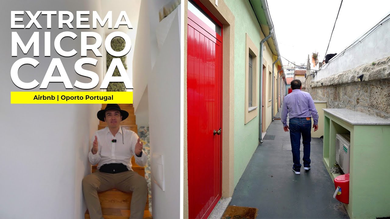 MICRO CASA: DISEÑO INGENIOSO en SOLO 3m de ANCHO | TINY HOUSE | Oporto Portugal