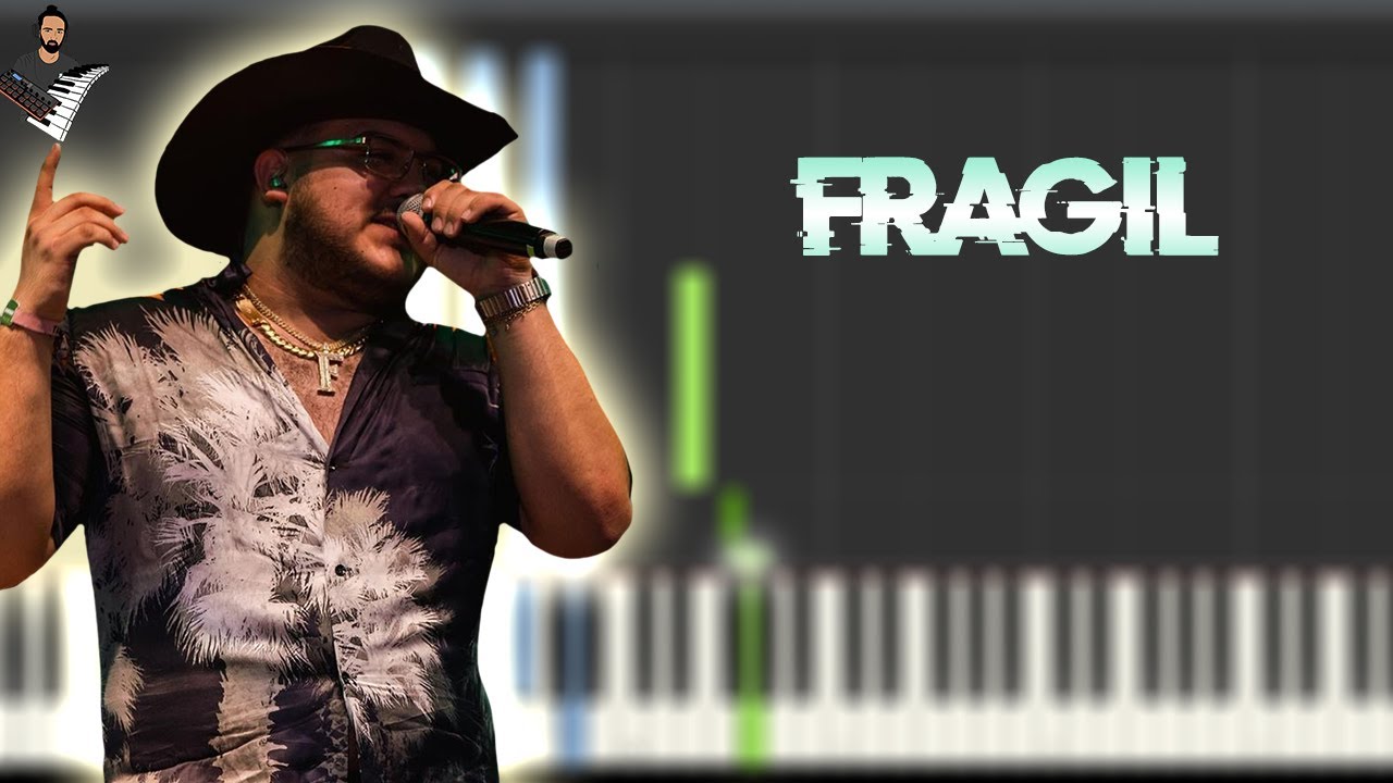 Yahritza Y Su Esencia & Grupo Frontera - Frágil | Piano Tutorial / Partitura / Karaoke / MIDI