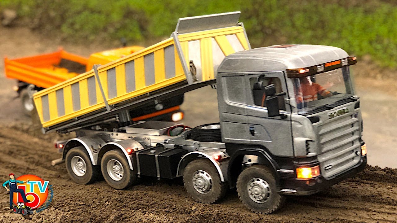 BRUDER RC TRUCK SCANIA CONSTRUCTION SITE  Model Action