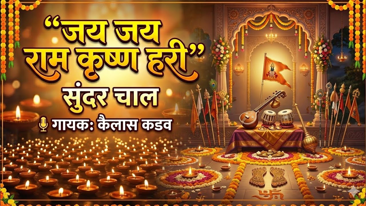 “जय जय राम कृष्ण हरी”सुंदर  चाल | गायक: कैलास कडव✨ जय जय राम कृष्ण हरी ।