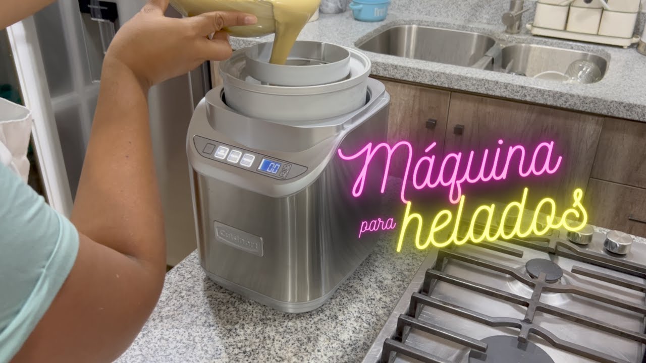 ¿CÓMO SE USA UNA MÁQUINA PARA HELADOS? + RECETA DE HELADO DE CAFÉ