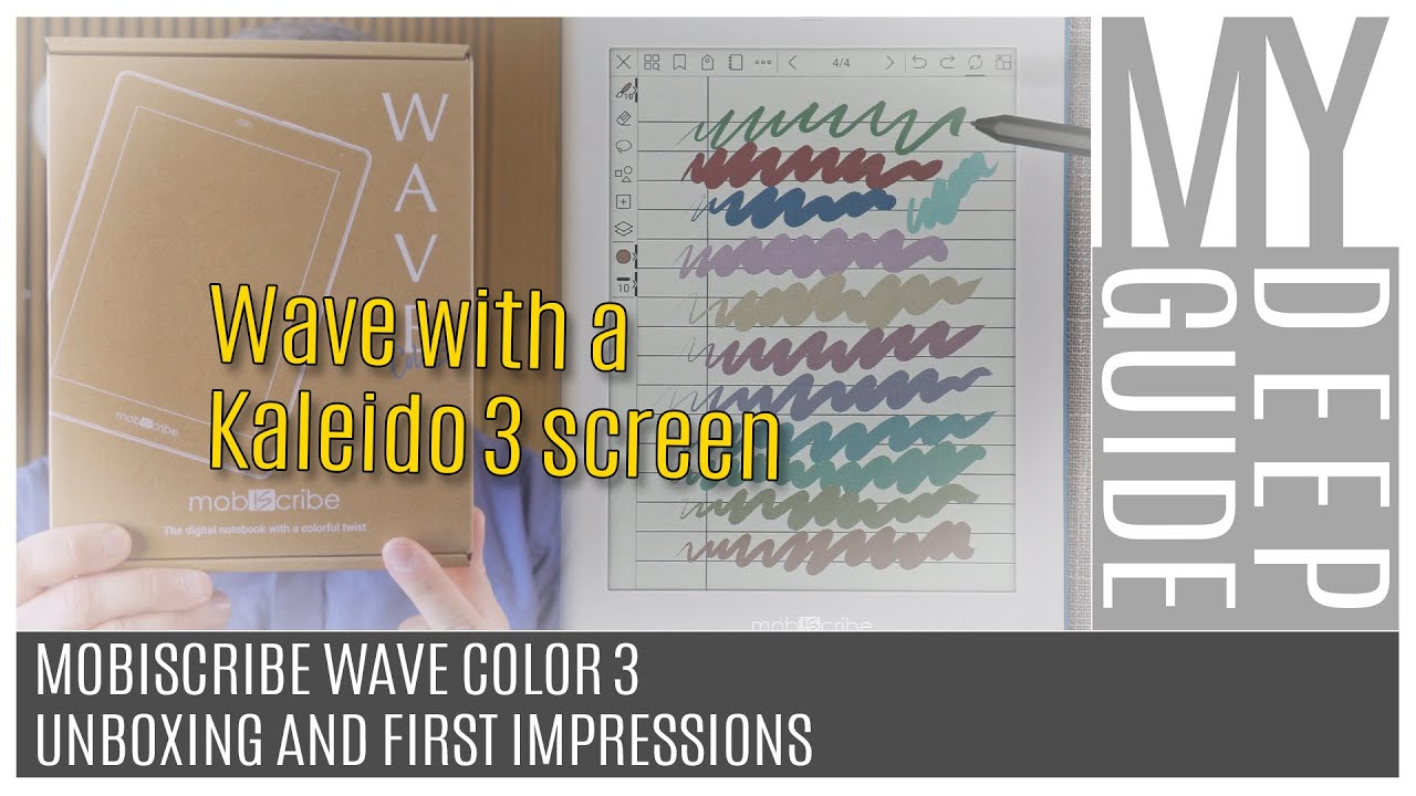 Mobiscribe Wave Color 3: Unboxing and First Impressions of the Kaleido 3 powered version of the Wave