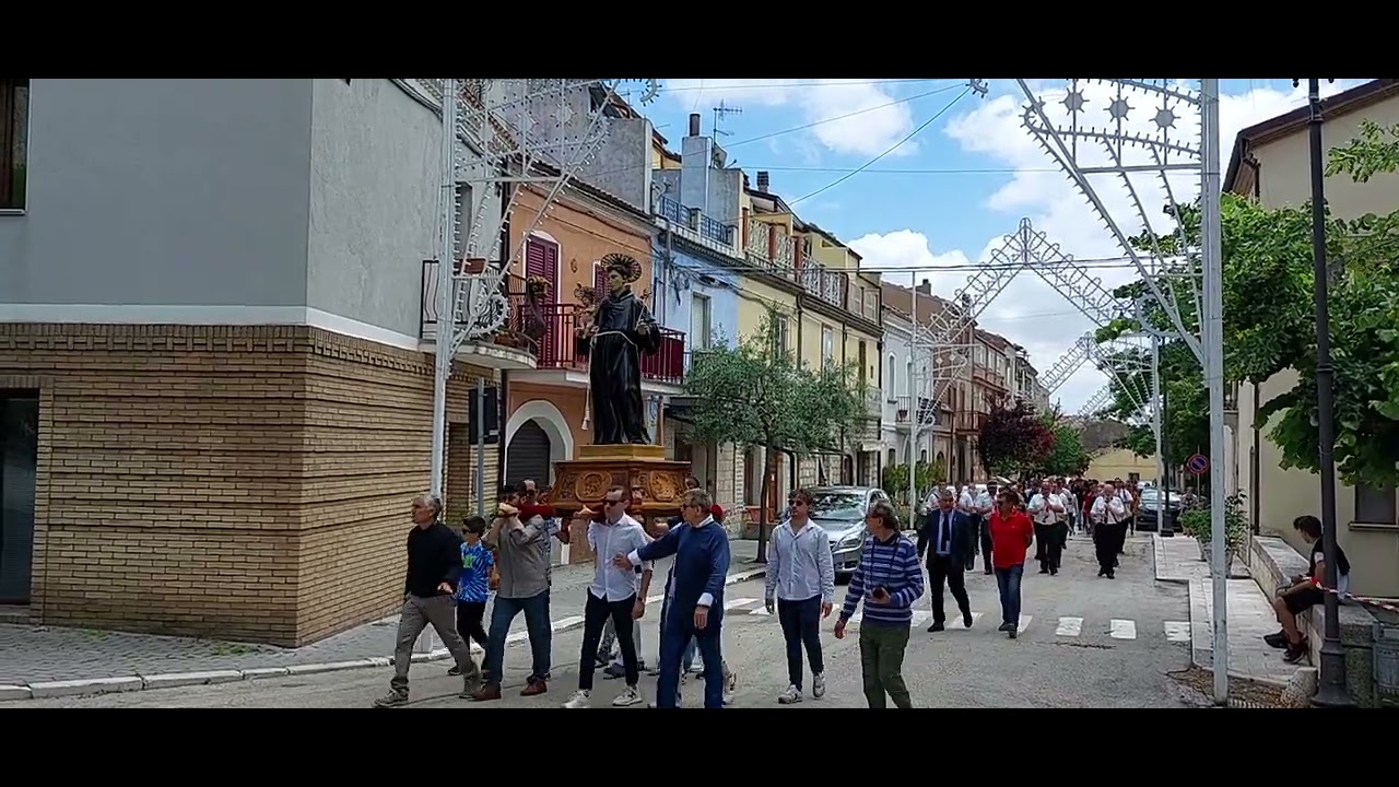 Montorio nei Frentani: Festa Patronale (3.p.) Processione in onore di S.Antonio 11.06.2022