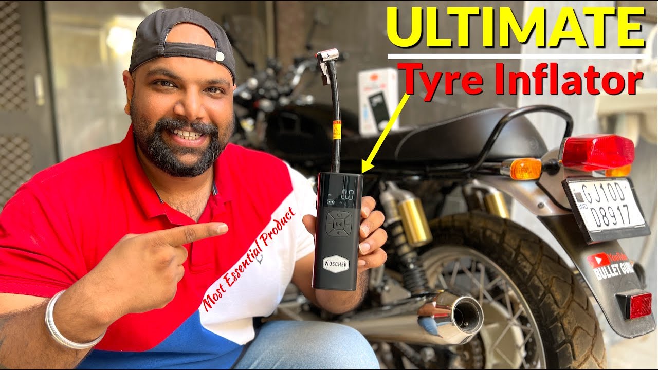 Ultimate Pocket Tyre Inflator for Bikes & Cars - Woscher i6