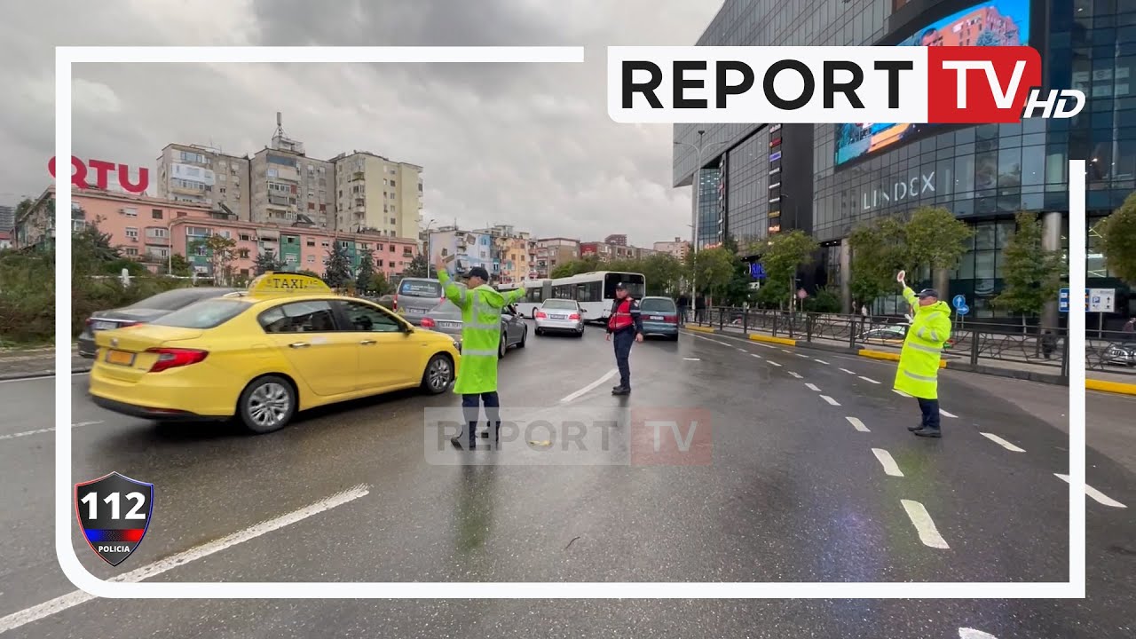 112 - Përmbytja e rrugëve të Tiranës. Të gjitha forcat e policisë në akset problematike