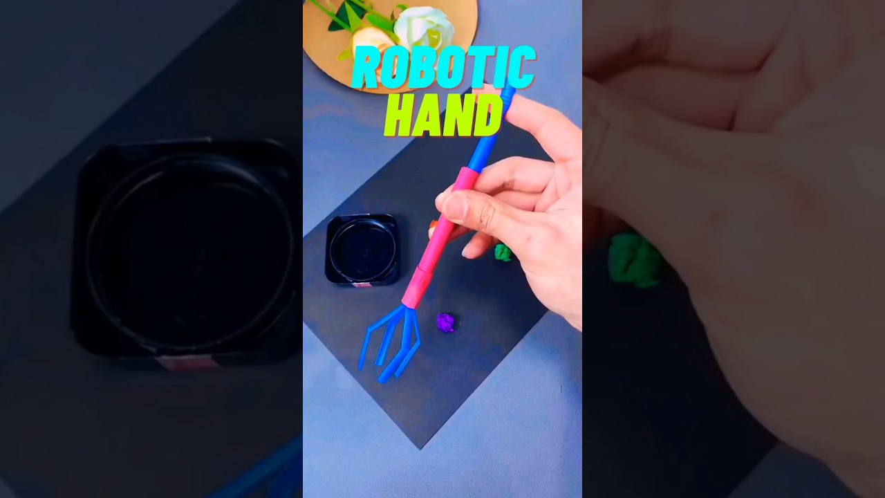 Robotic Hand 🤖 ✋DIY #short #shorts #youtubeshorts #robot @leisurelab