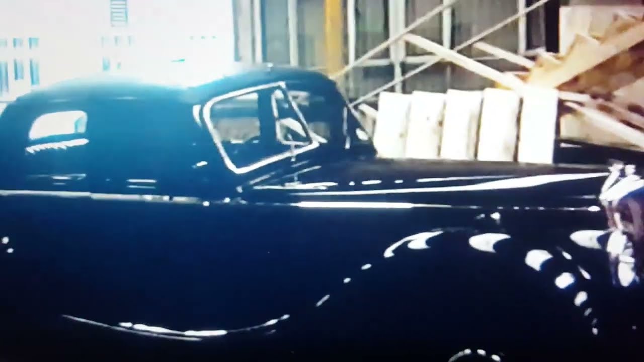 A Riley RMB classic car at Shepperton Studios in 1993 for the filming of Shadowlands