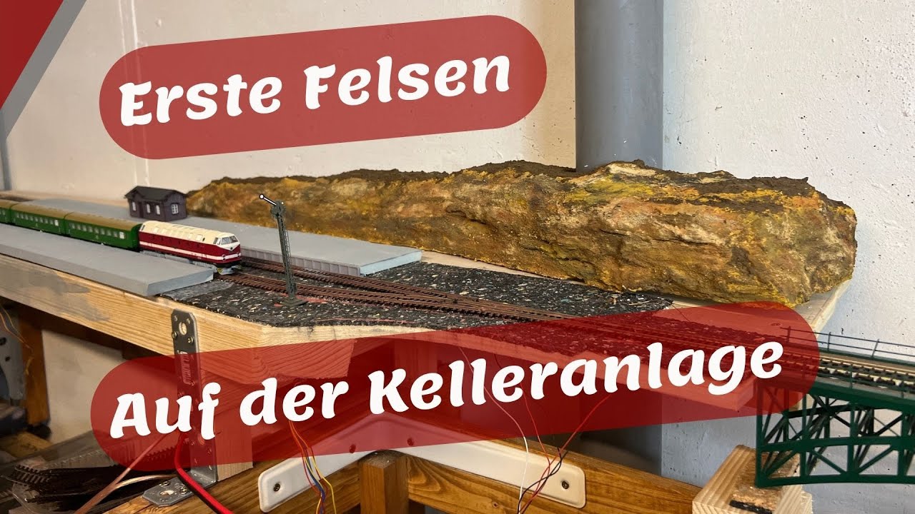 Ausprobiert! Terrainpaste und Styropor - Sandsteinfelsen für die Kelleranlage